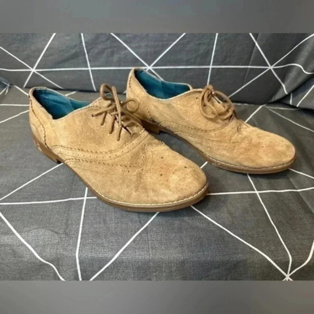 Cynthia Rowley Hazel Leather Suede Lace Up Shoes Size 8